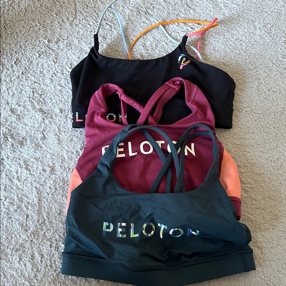 Bundle of three peloton sport bras